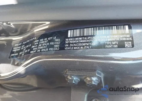 2021 Jeep Renegade Latitude Fwd z USA, uszkodzony, nr VIN ZACNJCBB0MPM75308